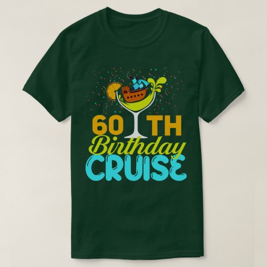 Sonnige 60. Geburtstagsfahrt T-Shirt (Design vorne)