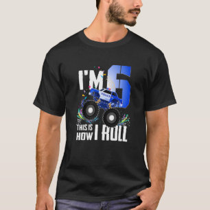 Sonnige 6. Geburtstag Kinder ich bin 6 Polizeimons T-Shirt