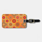 Sonnige Abstrakte Blumenmuster - Tag Gepäckanhänger (Vorderseite horizontal)