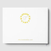 Sonnige Affodien. Gästebuch (Rückseite)