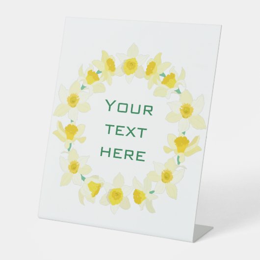 Sonnige Affodien. Sockelschild (Vorderseite)