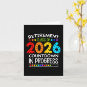 Sonnige Altersvorsorge CL of 2026 Countdown läuft Karte (Gelbe Blume)