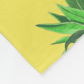 Sonnige Ananas Fleecedecke (Ecke)