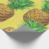 Sonnige Ananas Geschenkpapier (Ecke)