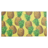 Sonnige Ananas Kissenbezug (Vorderseite-Rechts)