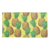 Sonnige Ananas Kissenbezug (Rückseite-Links)