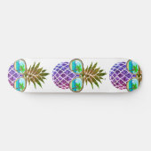 Sonnige Ananas mit Sonnenbrille Skateboard (Horizontal)