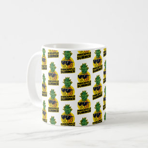 Sonnige Ananas: Sommerlaune mit Sonnenbrille Kaffeetasse