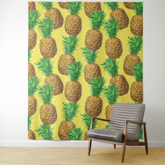Sonnige Ananas Wandteppich (Beispiel)
