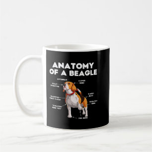 Sonnige Anatomie eines Beagle 93 Kaffeetasse