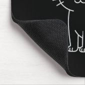 Sonnige Anatomie eines Katzenblueprints-Sarcastic- Mousepad (Ecke)