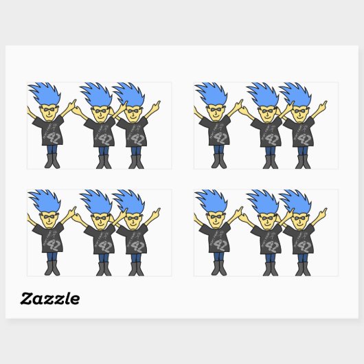 Sonnige Aufkleber machen keine Panik (Blatt)