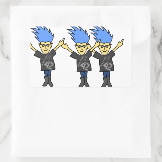 Sonnige Aufkleber machen keine Panik (Tasche)