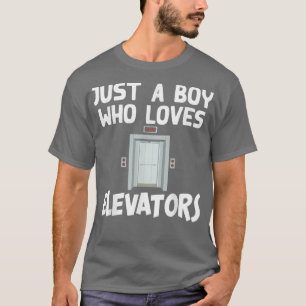 Sonnige Aufzug Kunst für Jungs Herren Aufzug Lover T-Shirt