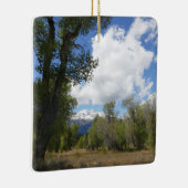 Sonnige Aussicht auf den Grand Teton Keramikornament (Rechts)