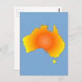 Sonnige Australische Karte (Vorne/Hinten)