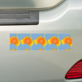 Sonnige Australische Karte Autoaufkleber (Auf Auto)