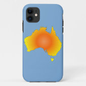 Sonnige Australische Karte Case-Mate iPhone Hülle (Rückseite)
