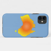 Sonnige Australische Karte Case-Mate iPhone Hülle (Rückseite (Horizontal))