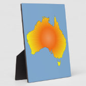 Sonnige Australische Karte Fotoplatte (Seite)