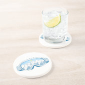 Sonnige Bergkulisse Getränkeuntersetzer (Seite)