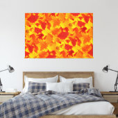 Sonnige Blätter im Herbst Leinwanddruck (Insitu (Schlafzimmer))