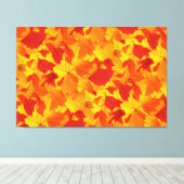 Sonnige Blätter im Herbst Leinwanddruck (Insitu (Holzboden))