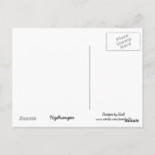 Sonnige Blaue Hortensie Postkarte (Rückseite)