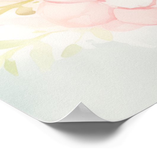 Sonnige Blume Poster (Ecke)