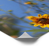 "Sonnige Blume" Poster (Ecke)