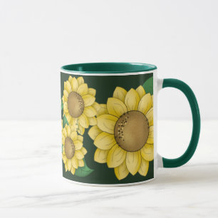 Sonnige Blumen Tasse