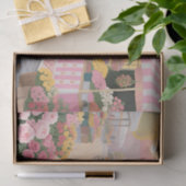 Sonnige Blumenstraßenszene Seidenpapier (Geschenk)