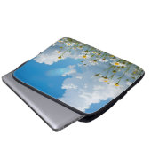 Sonnige Blütenblätter Laptopschutzhülle (Vorne Knopf)