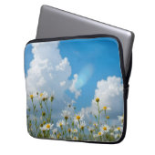 Sonnige Blütenblätter Laptopschutzhülle (Vorderseite Links)