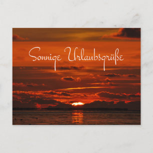 Sonnige bsgrüße aus dem Briefkasten Postkarte