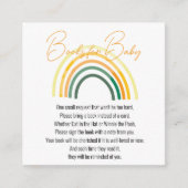 Sonnige Bücher für Babydusche Begleitkarte (Vorderseite)