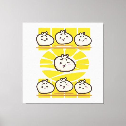 sonnige dim sum knödel leinwanddruck (Vorderseite)