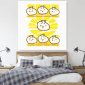 sonnige dim sum knödel leinwanddruck (Insitu (Schlafzimmer))