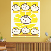 sonnige dim sum knödel  leinwanddruck (Insitu (Wohnzimmer))