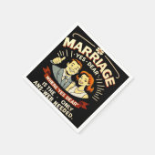 Sonnige Ehe, Jubiläumsgeschenk Serviette (Ecke)