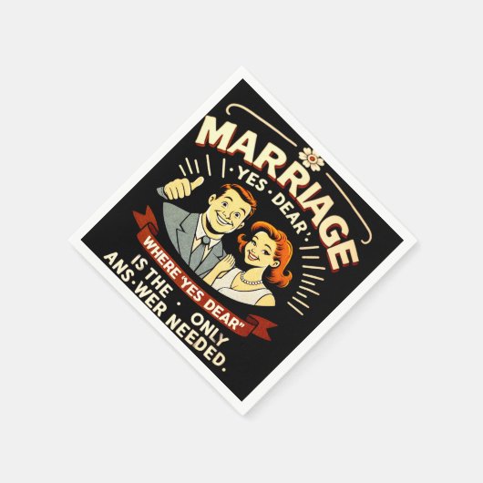 Sonnige Ehe, Jubiläumsgeschenk Serviette (Ecke)