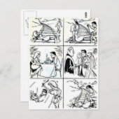 Sonnige Ehe/Verabred-Relationship-Zyklus Postkarte (Vorne/Hinten)