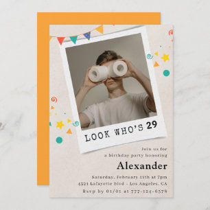 Sonnige Einladungen zum 29. Geburtstag Männer Spaß