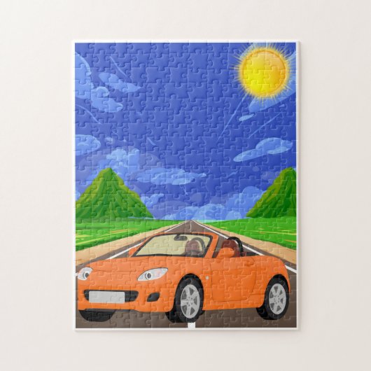 sonnige Fahrt Puzzle (Vertikal)