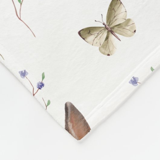 Sonnige Feiern Ostertag mit Schmetterlingswrap Fleecedecke (Ecke)