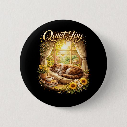 Sonnige Fenstertäume Button (Vorderseite)