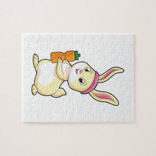 Sonnige Fitness mit Trinkflasche Puzzle (Horizontal)