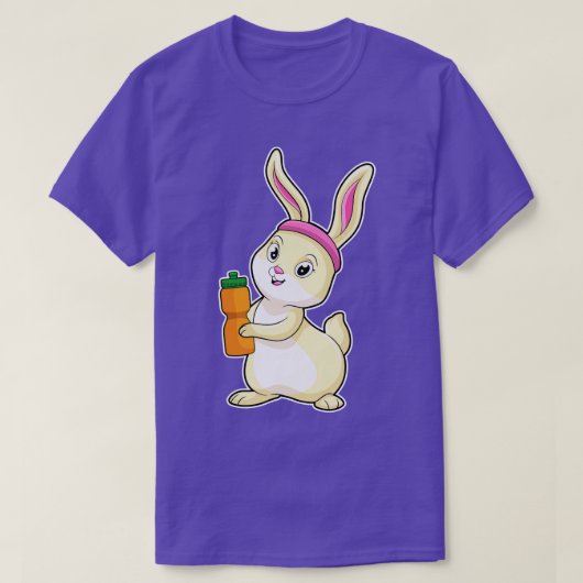 Sonnige Fitness mit Trinkflasche T-Shirt (Design vorne)