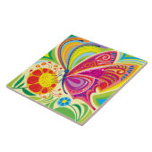 Sonnige flatternde Flora Fliese (Seite)