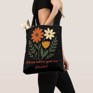 Sonnige florale Vibes inspirierende Alltags-Tote-K Tasche